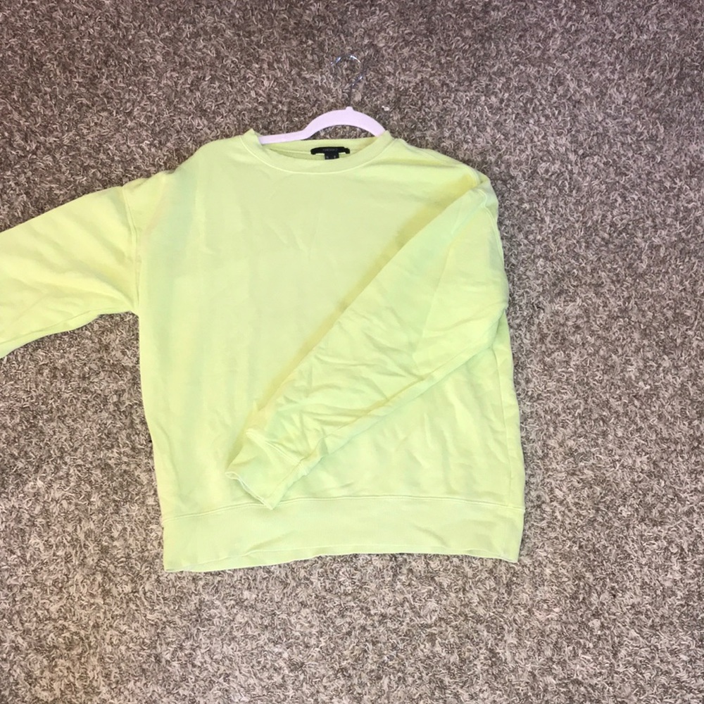 Lime green sweatshirt